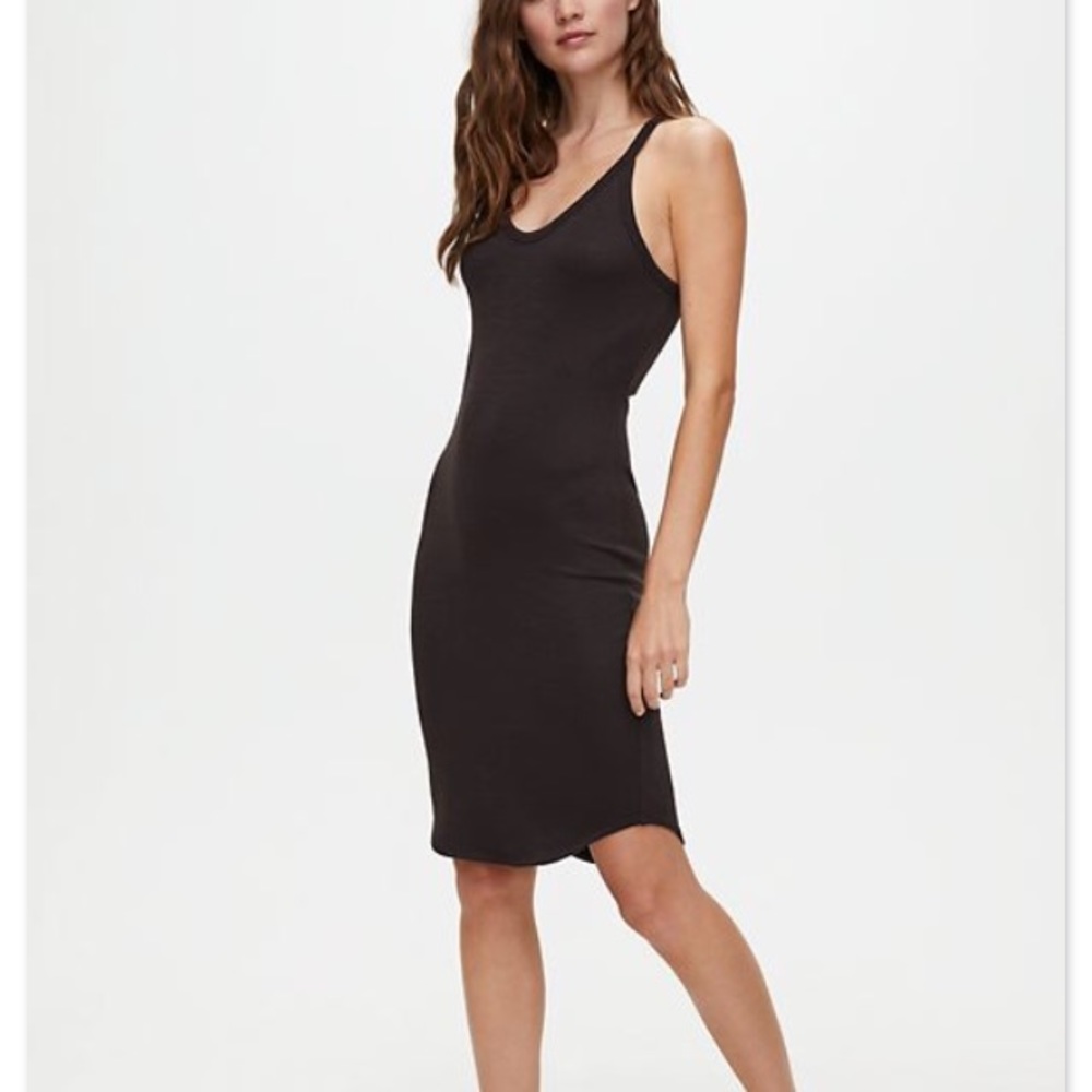 Aritzia Wilfred Free Black Tank Dress